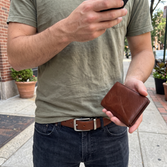 Belt + Wallet Set - in use
