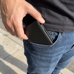 The Slim RFID Wallet - into pocket